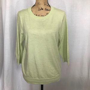 J.Crew light green merino wool Tippi
